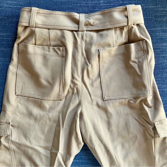 Banana Republic Slim Refined Stretch Cargo Pant - Latte Cream Beige - Picture 10 of 12